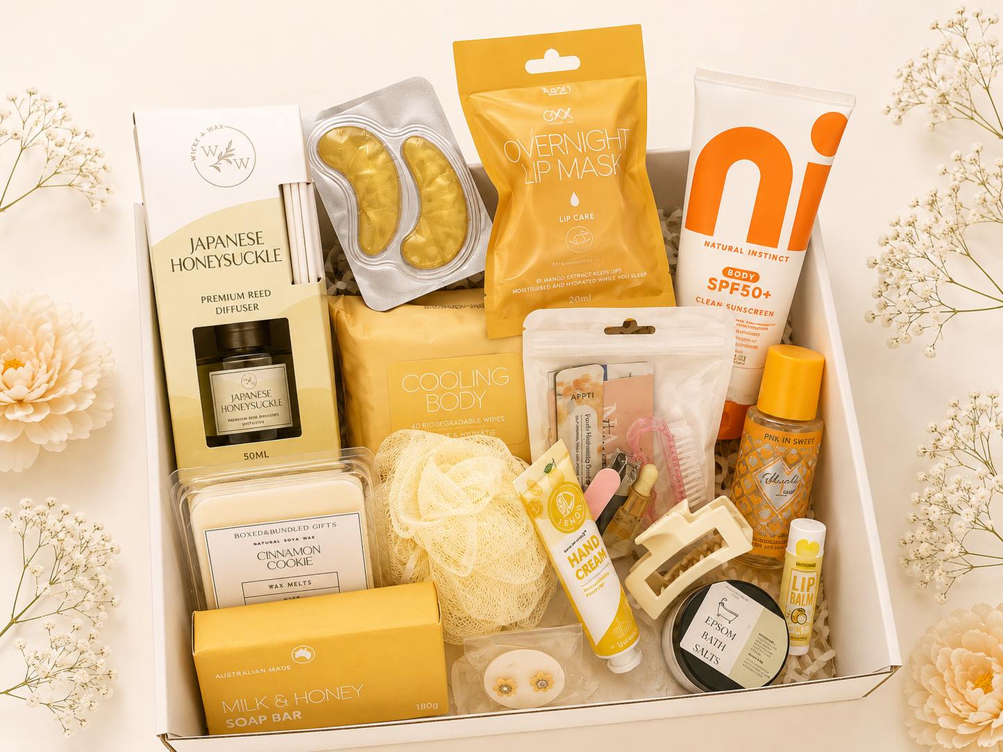 Golden Glow Self Care Gift Box
