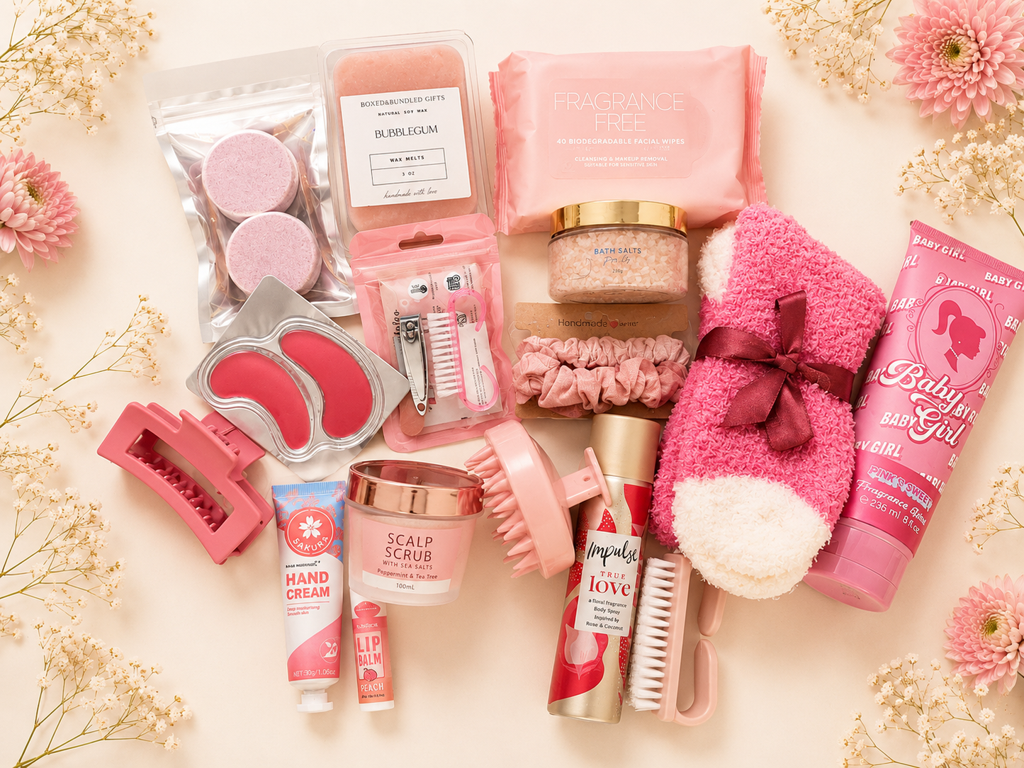 Pink Bliss Self Care Gift Box