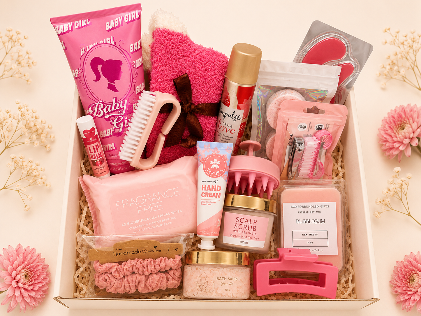 Pink Bliss Self Care Gift Box