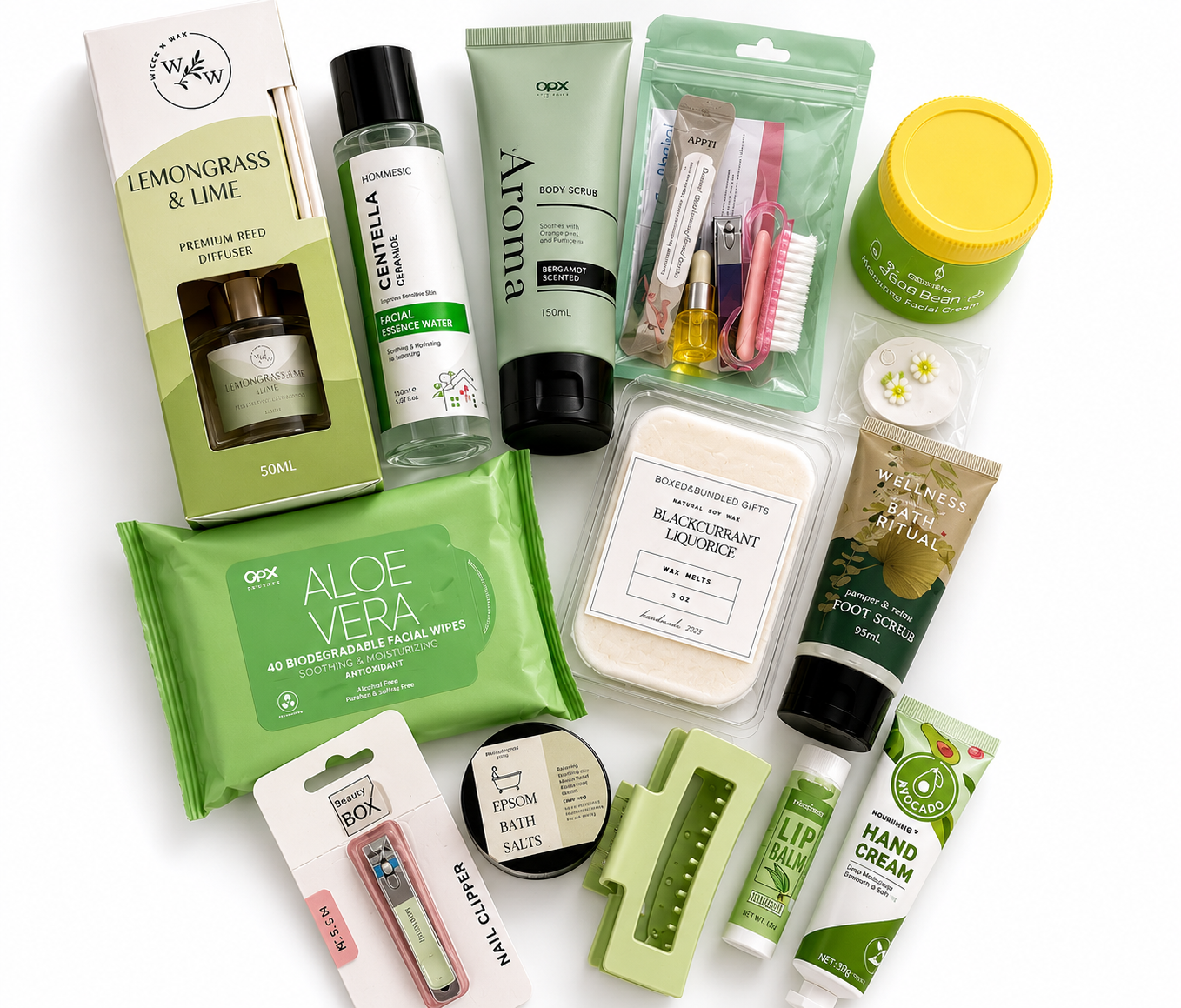 Green Serenity Self Care Gift Box